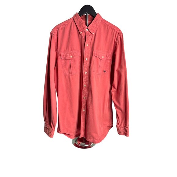 Southern Proper Men's Washed Red Long Sleeves Button-Down Henning Shirt L - Picture 1 of 10